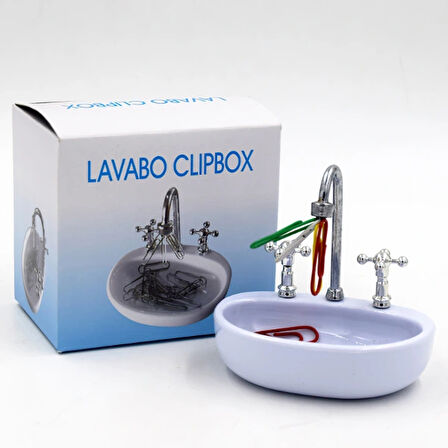 Leyloş Lavabo Şeklinde Ataç Kutusu
