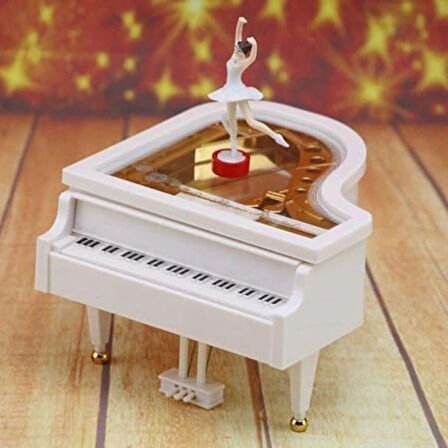 Leyloş Balerin Figürlü Piyano Müzik Kutusu