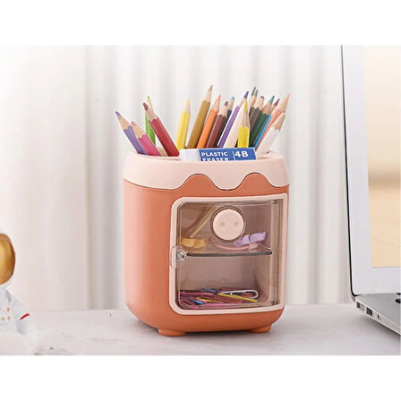 Leyloş Mini Dolap Tasarımlı Kalemlik