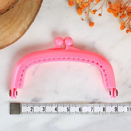 Loren Plastik Cüzdan Klipsi-pembe
