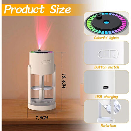 Leyloş Led Işıklı Hava Nemlendirici Cihaz
