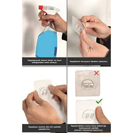 Leyloş Yapışkanlı Duş Ve Banyo Rafı