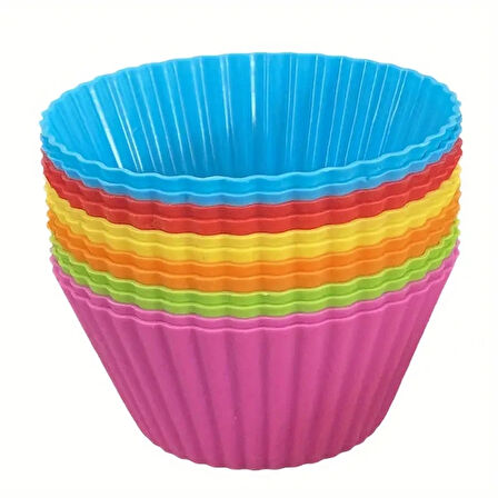 Leyloş 12'li Silikon Muffin Kalıbı