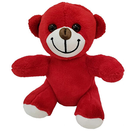 Leyloş Kırmızı Peluş Oyuncak Ayıcık