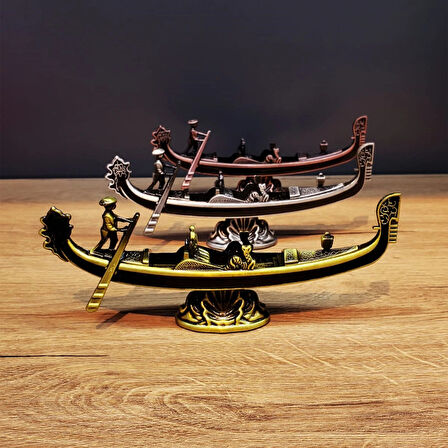 Leyloş Metal Dekoratif Venedik Kayık