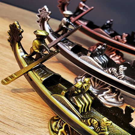 Leyloş Metal Dekoratif Venedik Kayık
