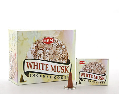 Leyloş White Musk Aromalı Konik Tütsü