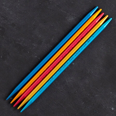 Addi Colibri 5mm 15cm Renkli Çorap Şişi - 204-7