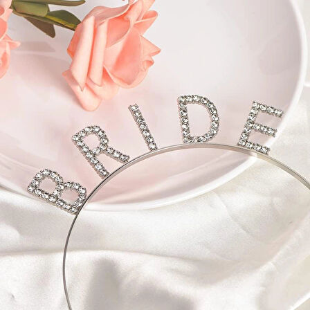 Leyloş Bekarlığa Veda Bride Tacı Gümüş Renk
