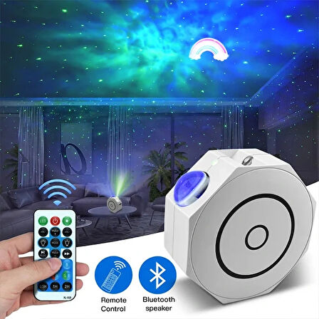 Leyloş Bluetooth Özellikli Anason Projektör Gece Lambası