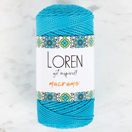 Loren Macrame Turkuaz El Örgü İpi - Rm 0232 - 34351