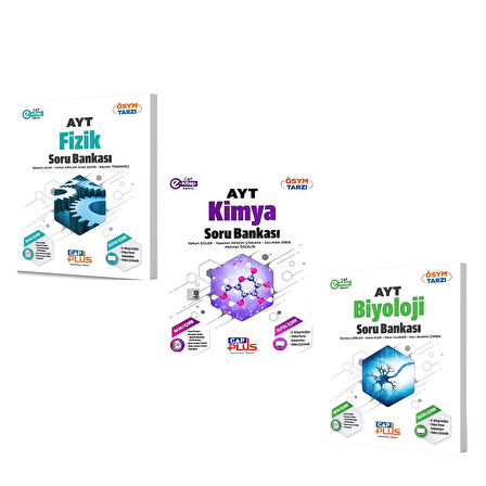 Çap Yayınları AYT Fizik Kimya ve Biyoloji Soru Bankası Seti 3 Kitap