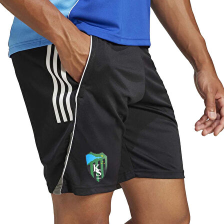 Kocaelispor Adidas JF0571 Antrenman Şort Siyah-Beyaz