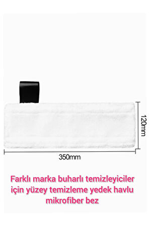 Buharlı temizleyici yedek mikrofiber havlu paspas bezi universal