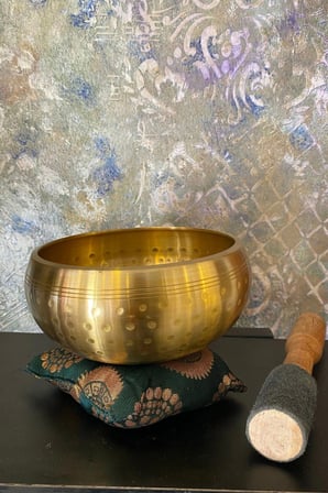 Pirinç Meditasyon Çanı Yoga Çanı Tibet Çanağı Singing Bowl 14 Cm