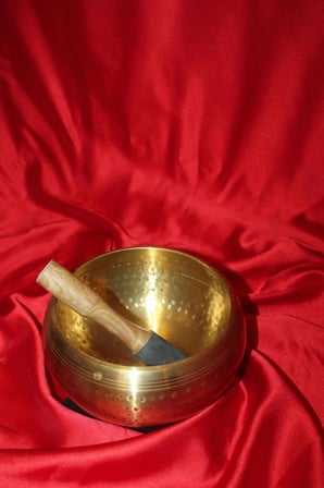 Pirinç Meditasyon Çanı Yoga Çanı Tibet Çanağı Singing Bowl 14 Cm