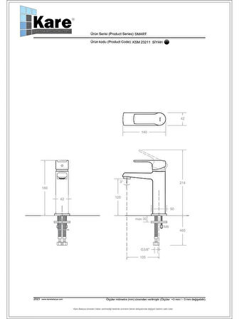 KARE SMART LAVABO BATARYASI