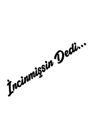 İncinmişsin Dedi Sticker Oto Cam Sticker Siyah 20 x 4 Cm