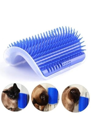 3 Adet Kedi Kaşınma Aparatı – Otlu Kaşıma Fırçası Duvara Asılabilen Ergonomik Tasarım Scratcher Grooming Brush Kediler İçin