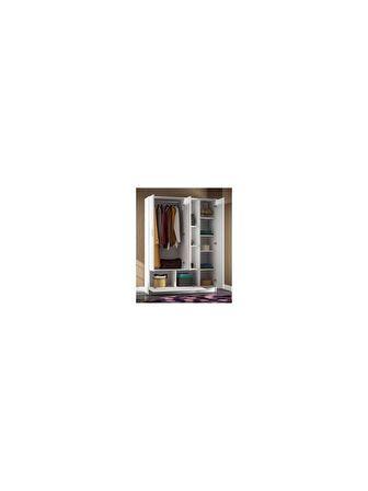 4 Kapılı Gardırop Giysi dolabı çok amaçlı dolap -MDF- Kaliteli dolap dayanıklı dolap