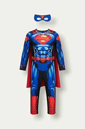 Superman Kassız Çocuk Kostümü - Çok Renkli