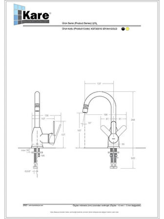 KARE STİL KUĞU LAVABO BATARYASI