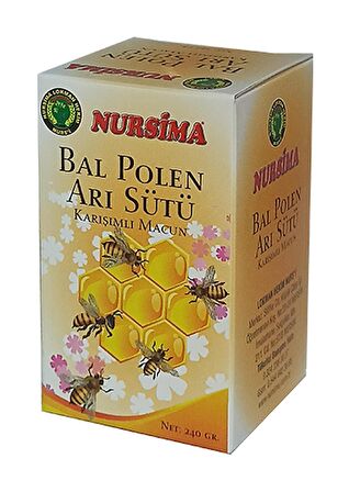 Bal Polen Arı Sütlü Karışımlı Macun 240 gr