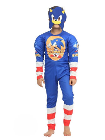 Sonic Kaslı Çocuk Kostümü