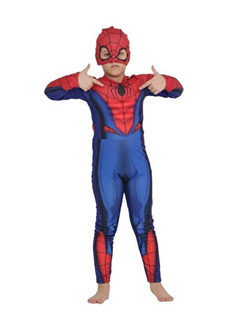 Spiderman Kaslı Çocuk Kostümü