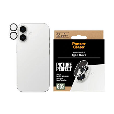 Panzerglass PicturePerfect iPhone 17 Şeffaf Kamera Koruyucu
