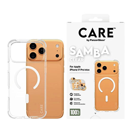 Panzerglass CARE Apple iPhone 17 Pro Fashionable Case Samba Şeffaf Magsafe Kılıf