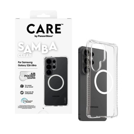 Panzerglass Care Samsung Galaxy S26 Ultra Samba QI Kılıf – Şeffaf