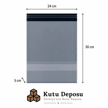 24x30x5 cm Cepli Kargo Poşeti (100 ADET)