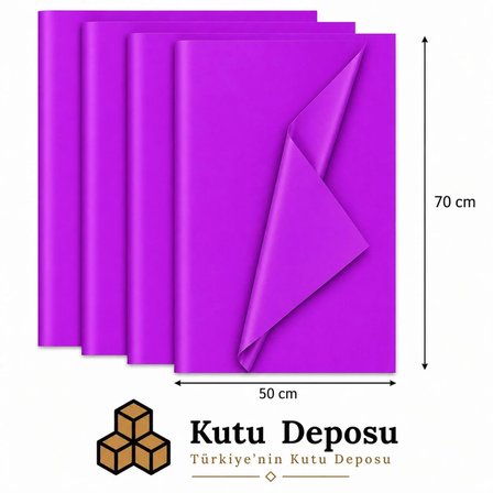 50x70 cm Mor Renk Pelur Kağıt (1KG)