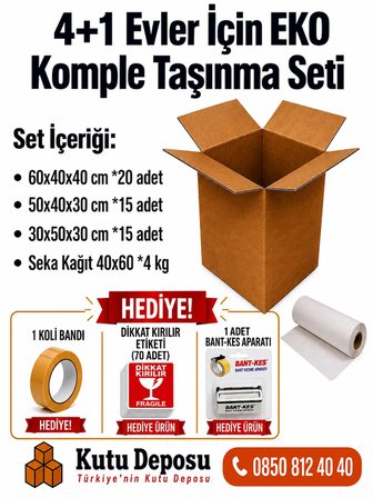 4+1 Evler için EKO Komple Taşınma Seti