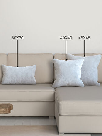 Perle Home Daily Series Beyaz Renk Kırlent Yastık Kılıfı