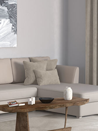 Perle Home Daily Series Taş Rengi Kırlent Yastık Kılıfı