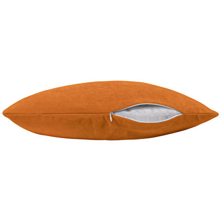 Demor Home Soft Series Portakal Rengi Kırlent, Yastık Kılıfı