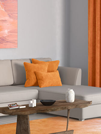 Perle Home Daily Series Mandalina Rengi Kırlent Yastık Kılıfı