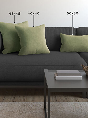 Demor Home Soft Series Çağla Yeşili Kırlent, Yastık Kılıfı