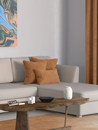 Perle Home Daily Series Antik Renk Kırlent Yastık Kılıfı