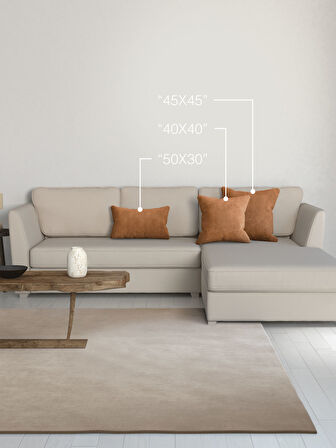 Perle Home Daily Series Antik Renk Kırlent Yastık Kılıfı