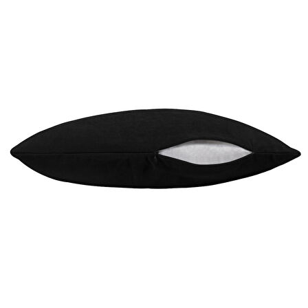 Demor Home Soft Series Panter Siyahı Kırlent, Yastık Kılıfı
