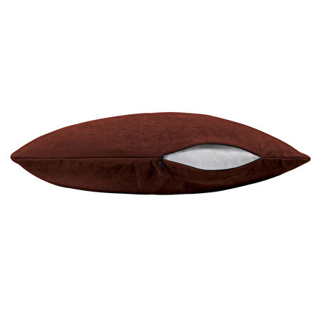 Demor Home Soft Series Kiremit Rengi Kırlent, Yastık Kılıfı