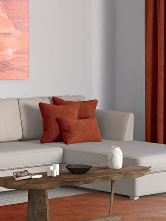Perle Home Daily Series Tarçın Rengi Kırlent Yastık Kılıfı
