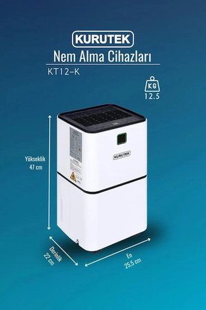 KT12-K (Wi-Fi + ION) Nem Alma ve Hava Temizleme Cihazı