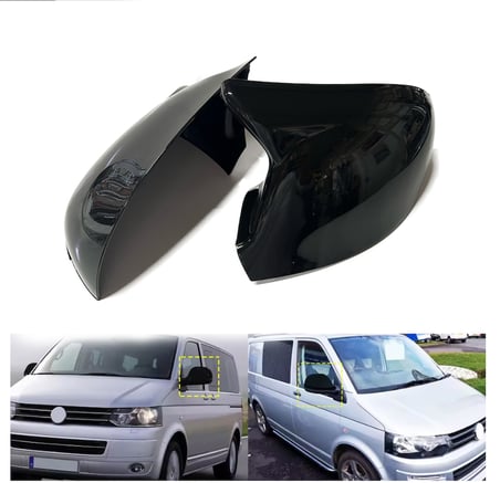 VW Transporter T6 2010 - 2022 Uyumlu Batman Yarasa Ayna Kapağı