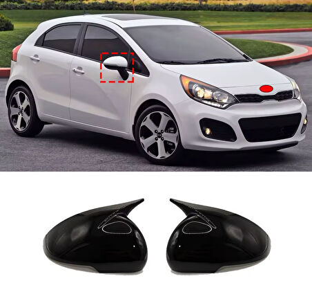 Kia Rio Sinyalli Yarasa Ayna Kapağı Piano Black 2012 - 2016