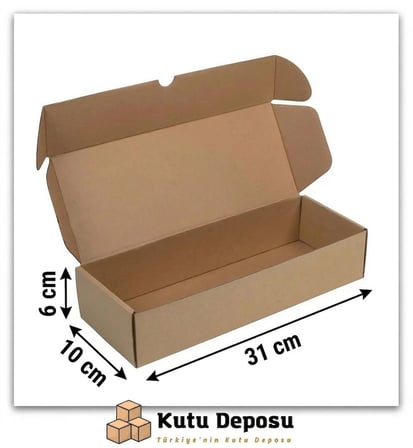 10x31x6 cm E-Ticaret ve Kargo Kutusu (100 ADET)