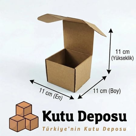 11x11x11 cm E-Ticaret ve Kargo Kutusu (Bardak ve Mum Kutusu) (100 ADET)